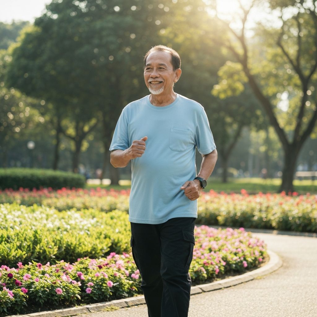 Latihan jalan kaki untuk pria 50+